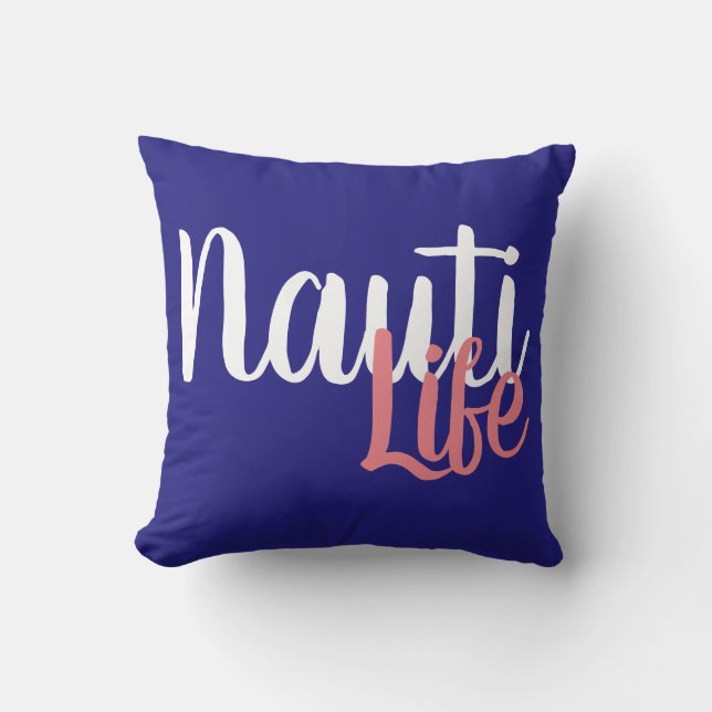 Coussin fun nautique NAUTI LIFE | (Recto)