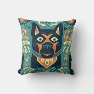 Coussin Fun Tiki Chien Graphisme