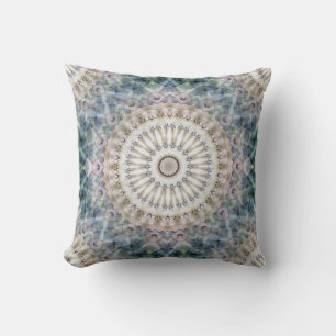Coussin Fun Trippy Hippy Psychedelic Fractal Kaleidoscope
