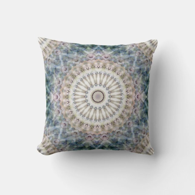 Coussin Fun Trippy Hippy Psychedelic Fractal Kaleidoscope (Recto)