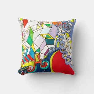 Coussin funky à jeter