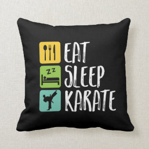 Coussin Funky Black Belt Martial Arts Mange Sleep Karate