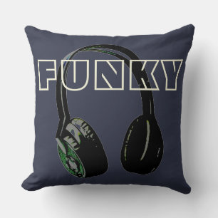 Coussin Funky Disco Headphone Music Entertainment Retro