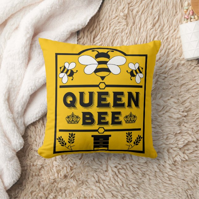 Coussin Funny Apiary Honey Queen Bee (Couverture)