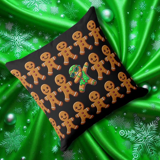 Coussin Funny Be Different Break the Mold Gingerbread Homm (Funny Be Different Break the Mould Gingerbread Throw Pillow Cover Photo)