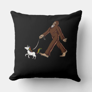 Coussin Funny Bigfoot marcher Magique Unicorne