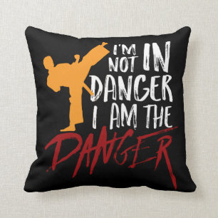 Coussin Funny Black Belt Fighter Martial Arts Humour