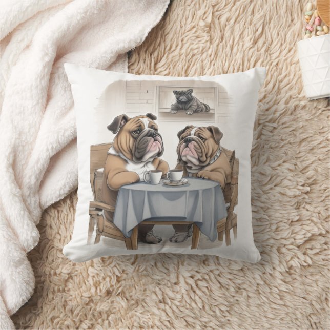 Coussin Funny Bulldog (Couverture)