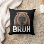 Coussin Funny Capybara Bruh<br><div class="desc">Funny Capybara Bruh</div>