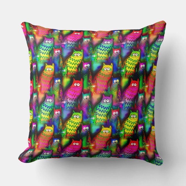 Coussin Funny Cats Motif-54578 (Recto)