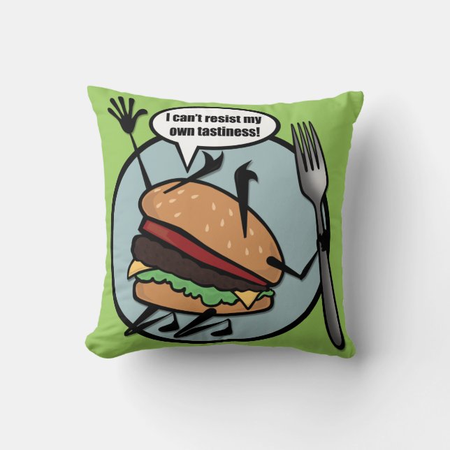 COUSSIN FUNNY CHEESEBURGER CARRÉ JETER PILLOTE (Recto)