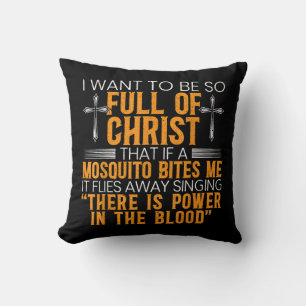 Coussin Funny Christian Religious Servant of God Faithful