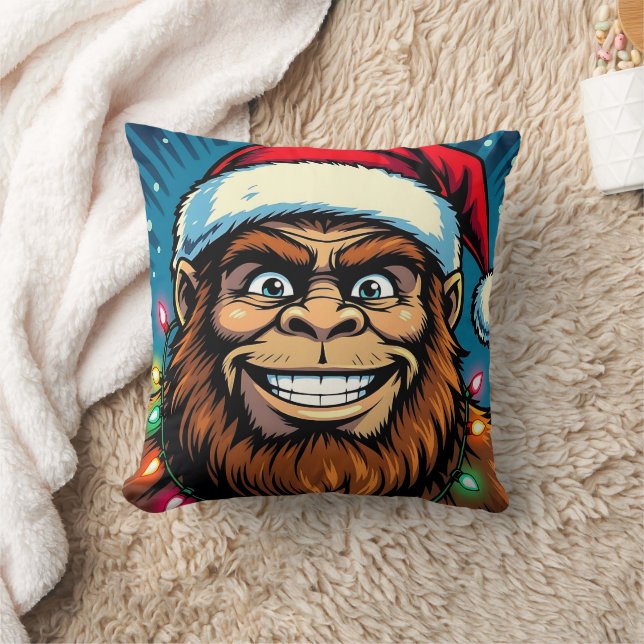 Coussin Funny Christmas Bigfoot   (Couverture)