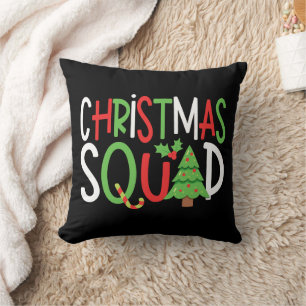 Coussin Funny Christmas Squad Famille Vacances