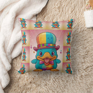 Coussin Funny Clown Platypus Imprimer