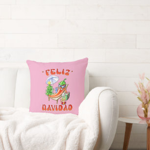 Coussin Funny Feliz Navidad Cute Christmas Chili