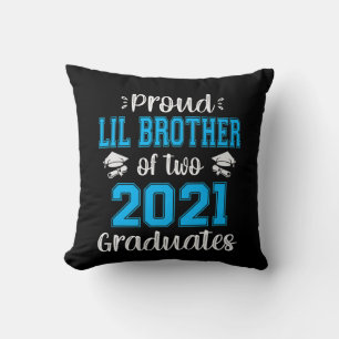 Coussin Funny Fier Lil Frère De 2021 Diplômés