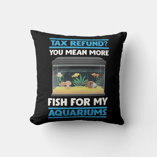 Coussin Funny Fishkeepkeeper Accounting Aquarium Fish Love (Recto)