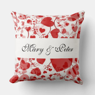 Coussin Funny Heart Motif VII + vos noms et vos idées