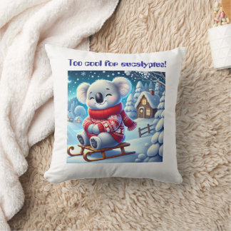 Coussin Funny Koala Nursery Pillow for Kids’ Rooms