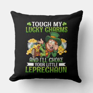 Coussin Funny Leprechaun Lucky Charms St Patrick’s Day
