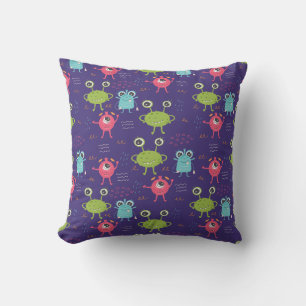 Coussin Funny Monster et mignon motif Alien