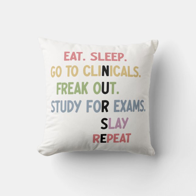 Coussin Funny Nurse School Student Future Nurse Cadfts (Recto)