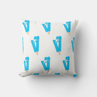 Coussin Funny Popsicle Pattern Illustration