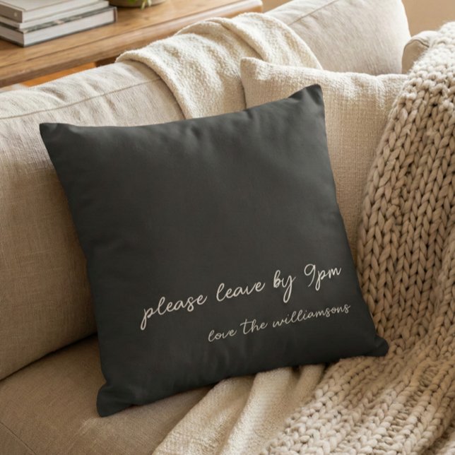 Coussin Funny Quote Introvert Humor Custom Black White (Créateur téléchargé)