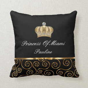 Coussin Funny Royal Monarch Princess Crown