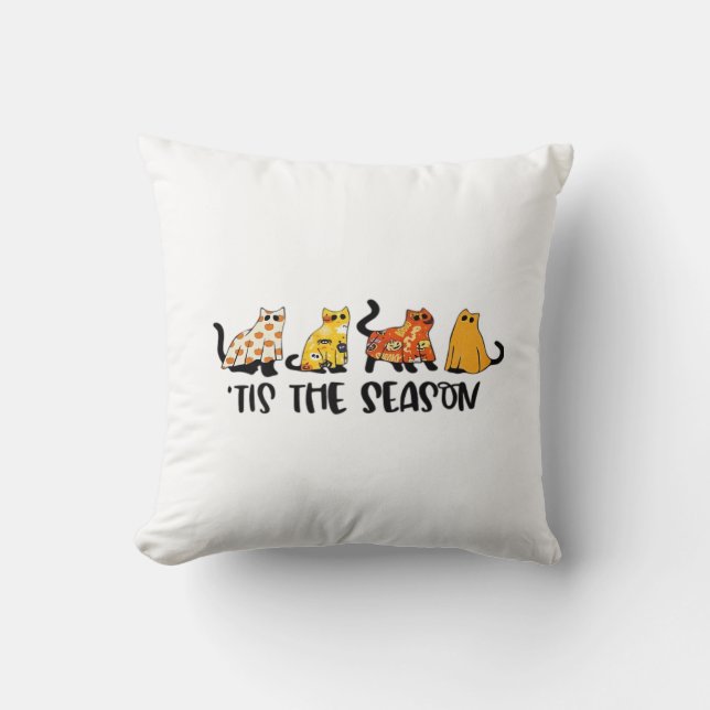 Coussin Funny Tis The Season Spooky Halloween Costume (Recto)