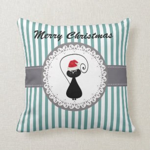 Coussin Funny Trendy mignon Père Noël fêtes de Noël