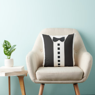Coussin Funny Tuxedo 🎩 jolie minimaliste Élégance