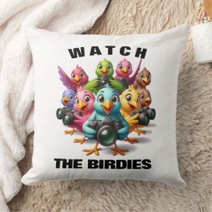 Coussin Funny Watch Birdies Shutterbugs
