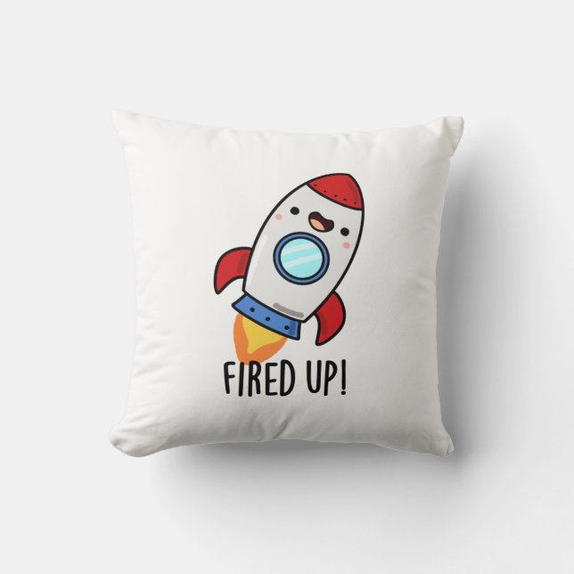 Coussin Furée Funny Rocket Pun (Recto)