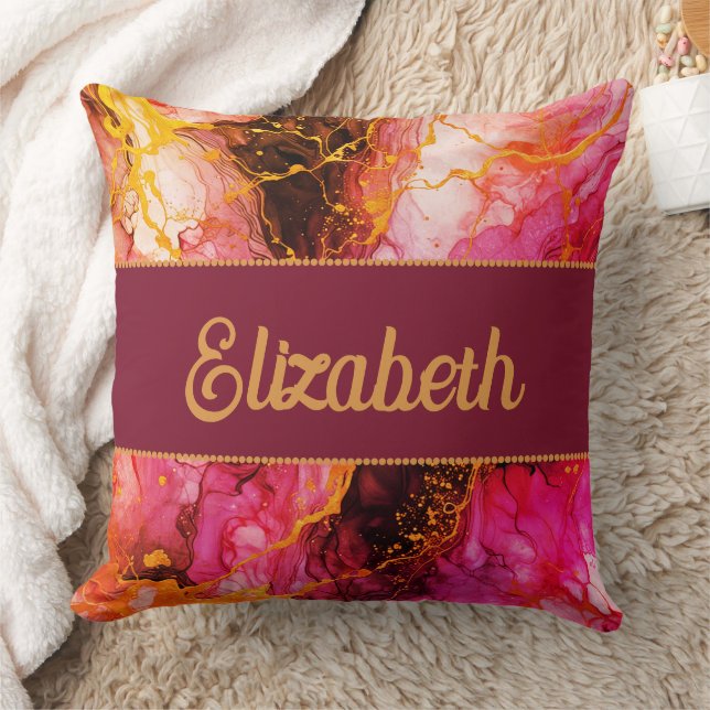Coussin Fusion d'encre vive (Couverture)