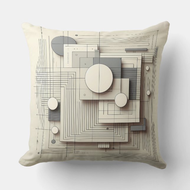Coussin Fusion géométrique (Recto)