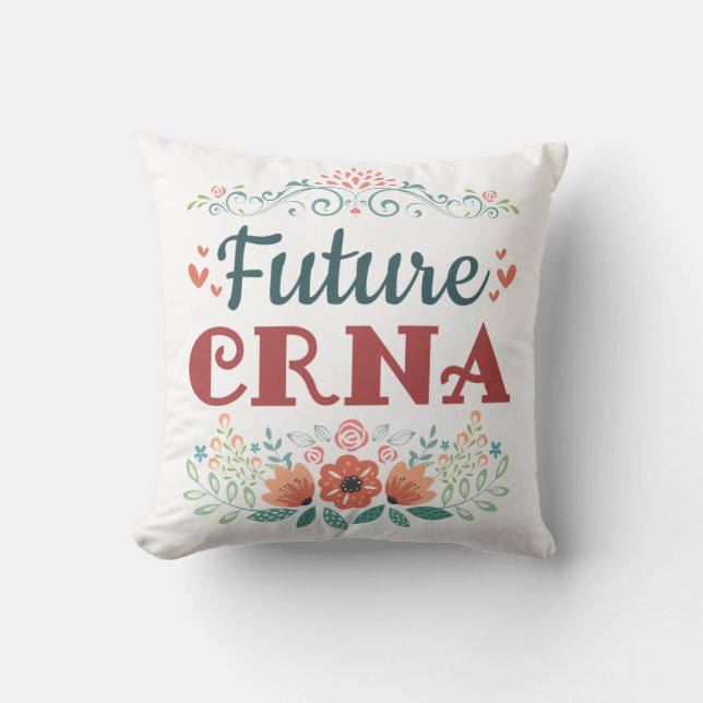 Coussin Futur anesthésiste infirmier CRNA (Recto)