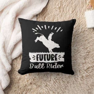 Coussin Futur Bull Rider Bull Rider Rodéo Cadeaux Idées