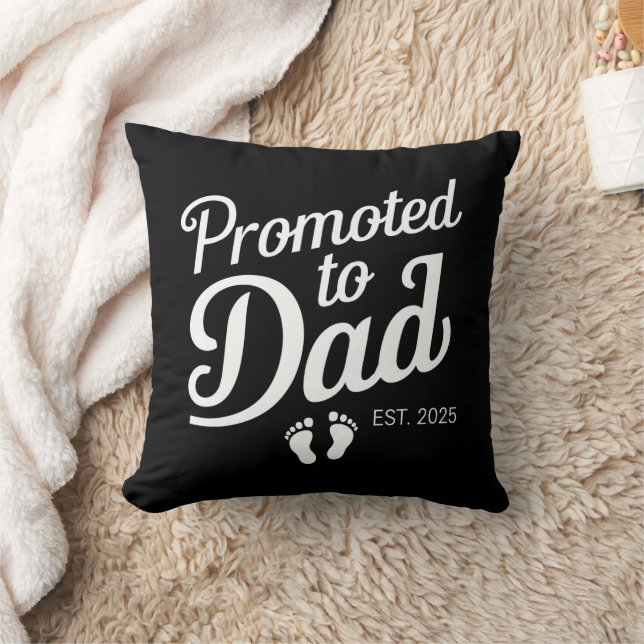 Coussin Futur Papa EST 2025 Drôle Bientôt Papa (Couverture)