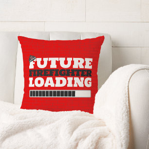 Coussin Futur pompier Chargement de brique Décor de camion