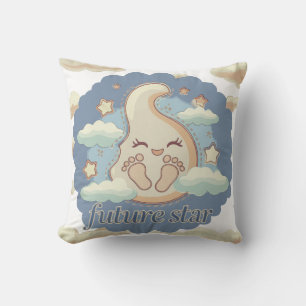 Coussin Future Star - Dreamy Baby Footprints