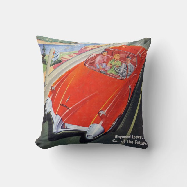 coussin futuriste de coussin de style de bande (Recto)