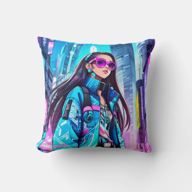 Coussin Futuriste Pop Star 0002 (Recto)