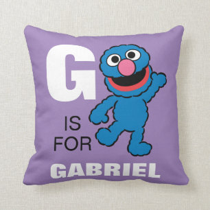 Coussin G est pour Grover   Ajouter Votre Nom