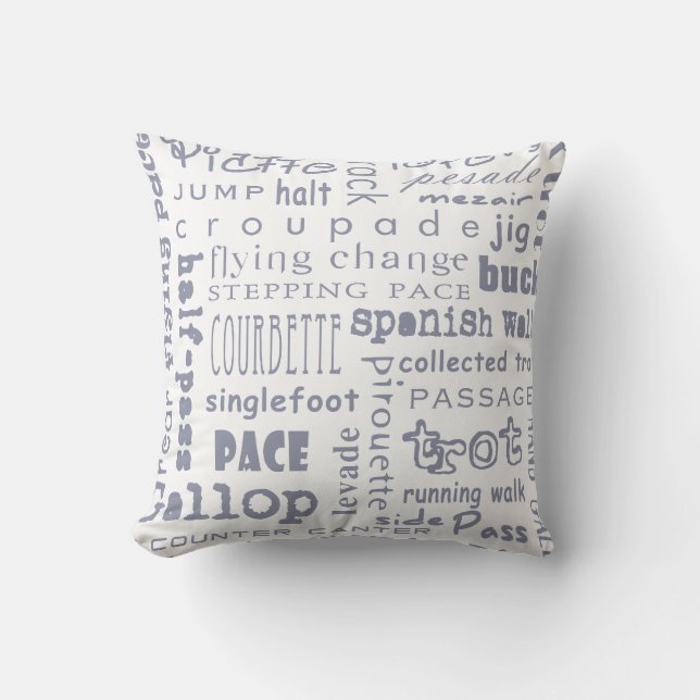 Coussin Gaits de cheval (Recto)
