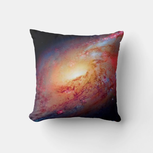 Coussin Galaxie spirale Messier M106 Photo de l'espace ext (Recto)