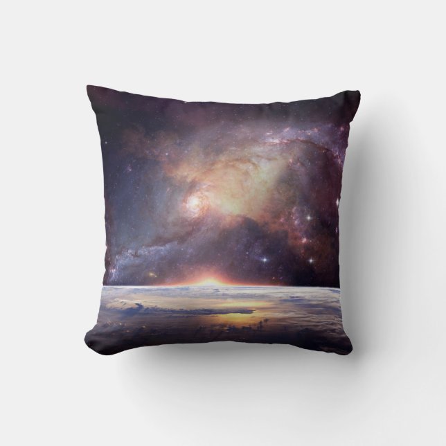 Coussin Galaxy étoile infinité cosmos sombre (Recto)