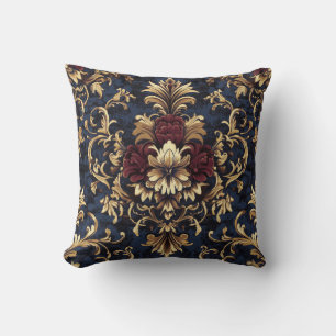 Coussin Galeries florales baroques dorées
