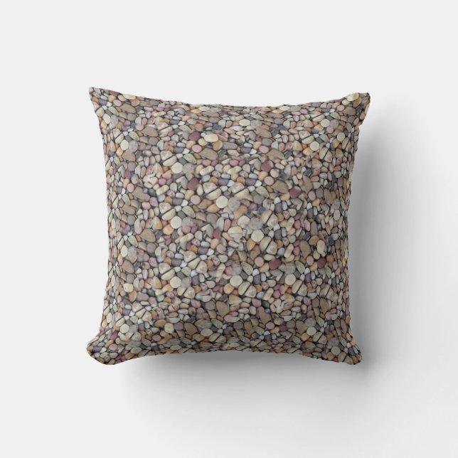 Coussin Galets de plage (Recto)